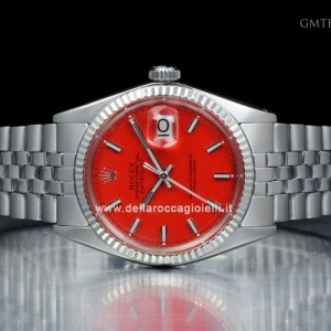 Rolex Datejust vetroplastica quadrante rosso Ref.1601 1601 55027