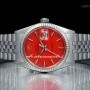 Rolex Datejust vetroplastica quadrante rosso Ref.1601