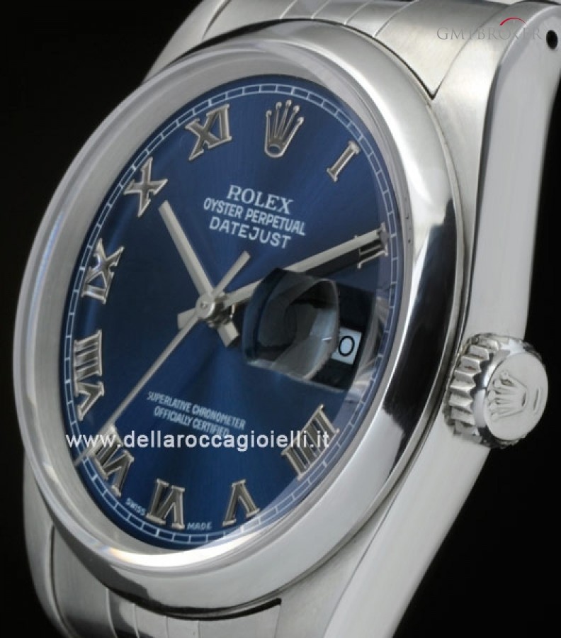 Rolex datejust blu numeri on sale romani