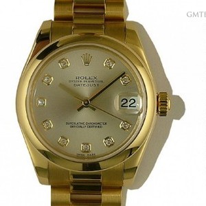 Rolex Datejust Medium 31mm Gelbgold Prsident Armband Dia 178248 107297