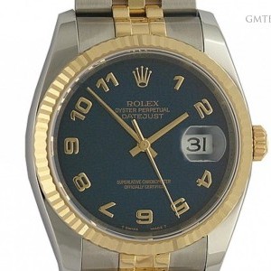 Rolex Datejust 36mm StahlGelbgold Jubil Armband Ref 1162 116233 110013