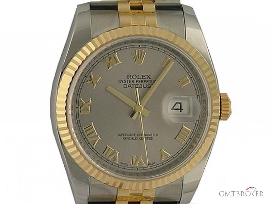 Rolex Datejust 36mm StahlGelbgold Jubil Armband Ref 1162 116233 107369