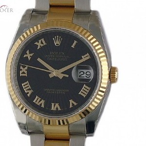 Rolex Datejust 36mm StahlGelbgold Oyster Armband Ref 116 116233 107387