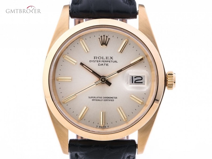 Rolex Oyster Perpetual Date Gelbgold Automatik 34mm Ref1 1500 252655