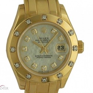 Rolex Datejust Lady 29mm Gelbgold Pearlmaster Armband Di 80318 110065
