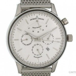 Jacques Etoile Lemans Nostalgie Power Reserve Stahl Automatik 44m N-211C 131765