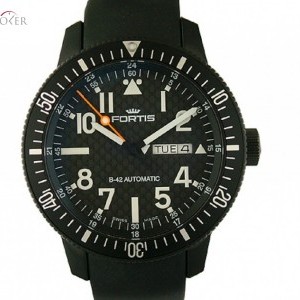 Fortis B-42 Official Cosmonaut Titan Black Day Date Autom 647.28.71K 108213