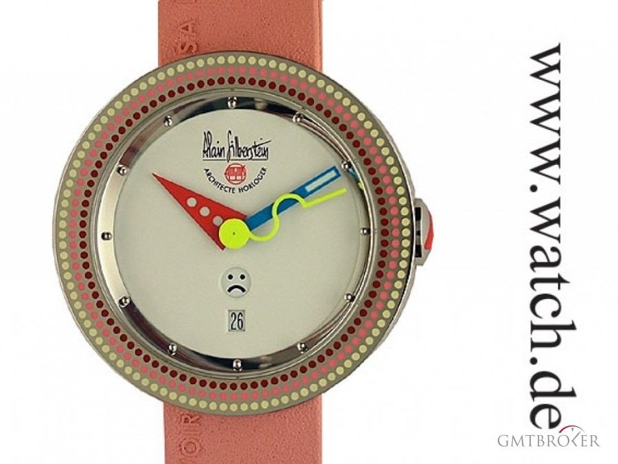 Alain Silberstein Rondo Dots Pink 42mm Neu OS0503 104343