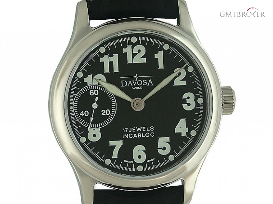 Davosa Panamericana II Stahl Handaufzug 42mm UVP 548- Neu 16041056 117661