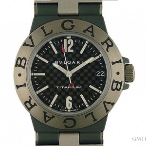 Bulgari Diagono AluminiumTitan Quarz Kautschuk 32mm Ungetr TI32BTAVTD/SLN 103169