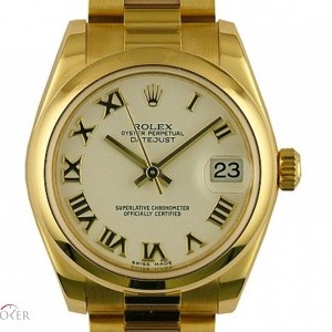 Rolex Datejust Medium 31mm Gelbgold Prsident Armband Ref 178248 108577