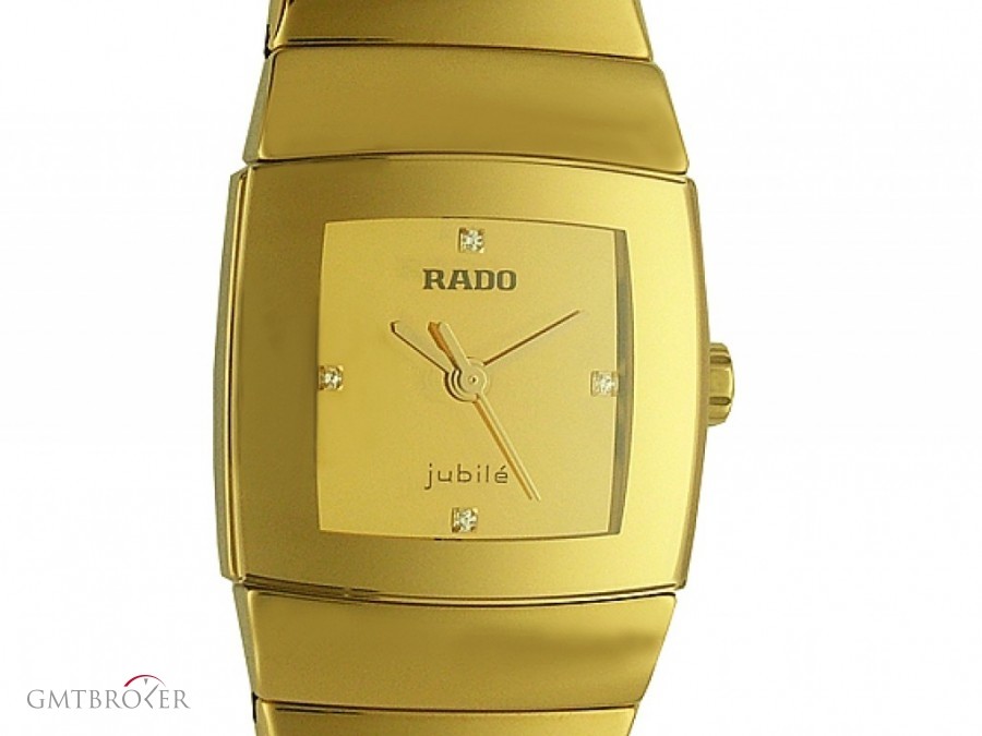 Rado Sintra Jubil Lady Diamond Keramik Gold 21x17mm UVP R13776702 117231