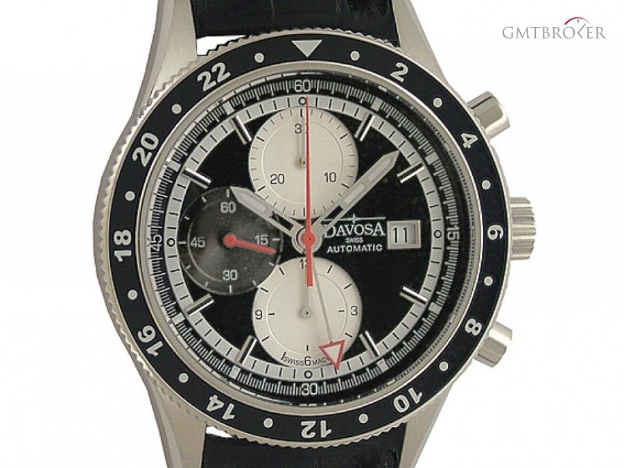 Davosa World Traveller Chronograph Stahl Automatik 45mm U 161.50.255 115683