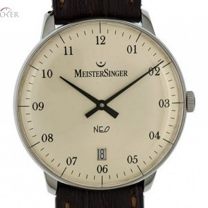 Meistersinger Neo 2Z Zweizeigeruhr Stahl Automatik 36mm UVP 898- NE203 131105