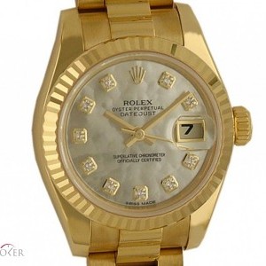 Rolex Datejust Lady 26mm Gelbgold Prsident Armband Diamo 179178 113137