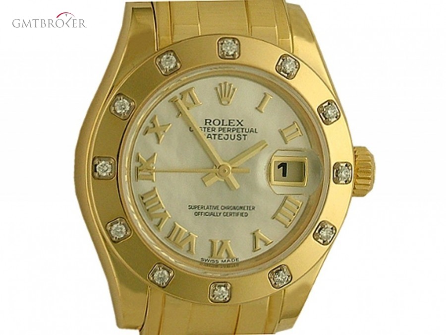 Rolex Datejust Lady 29mm Gelbgold Pearlmaster Armband Di 80318 112303