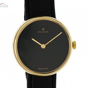 Golana Damenuhr Gelbgold Quarz 28mm Vintage nessuna 123819