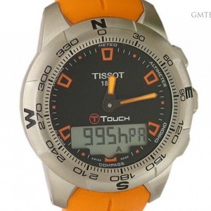 Tissot T-Touch II Stahl Chronograph Kautschuk 43mm UVP 56 T047.420.17.051.01 113485