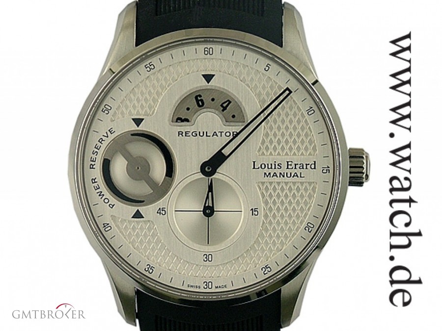Louis Erard 1931 Regulateur Reserve de Marche Stahl Handaufzug 54209AS11 108915