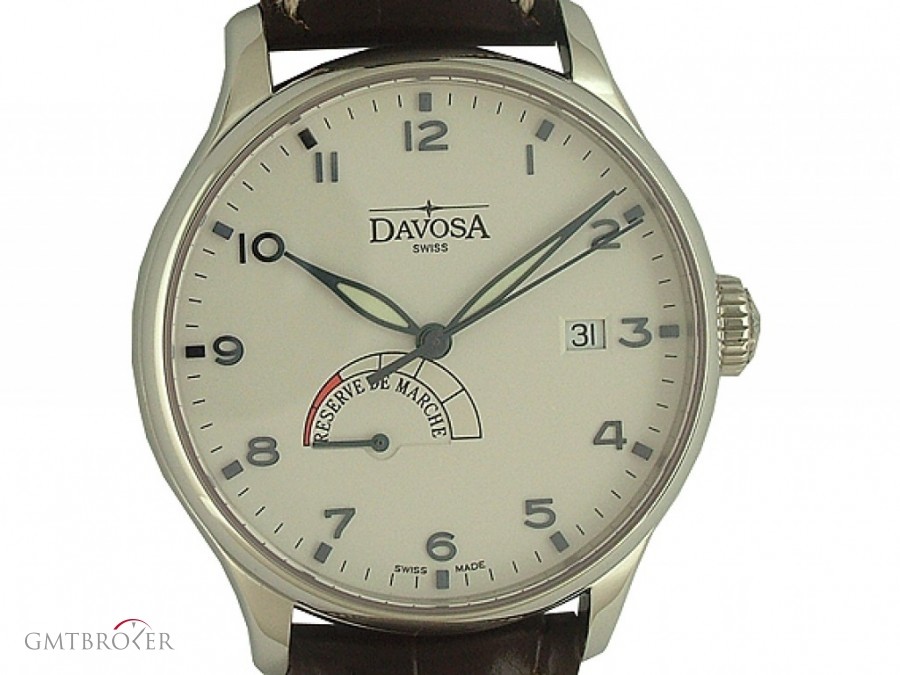 Davosa Classic Power Reserve Stahl Automatik 40mm UVP 114 16146216 117651
