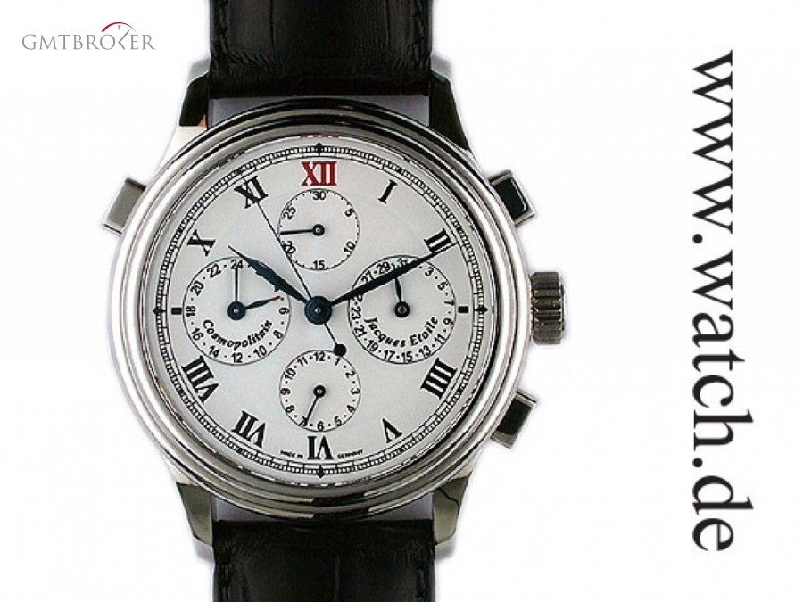 Jacques Etoile Cosmopolitain GMT Chronograph Stahl Automatik 42mm nessuna 106893