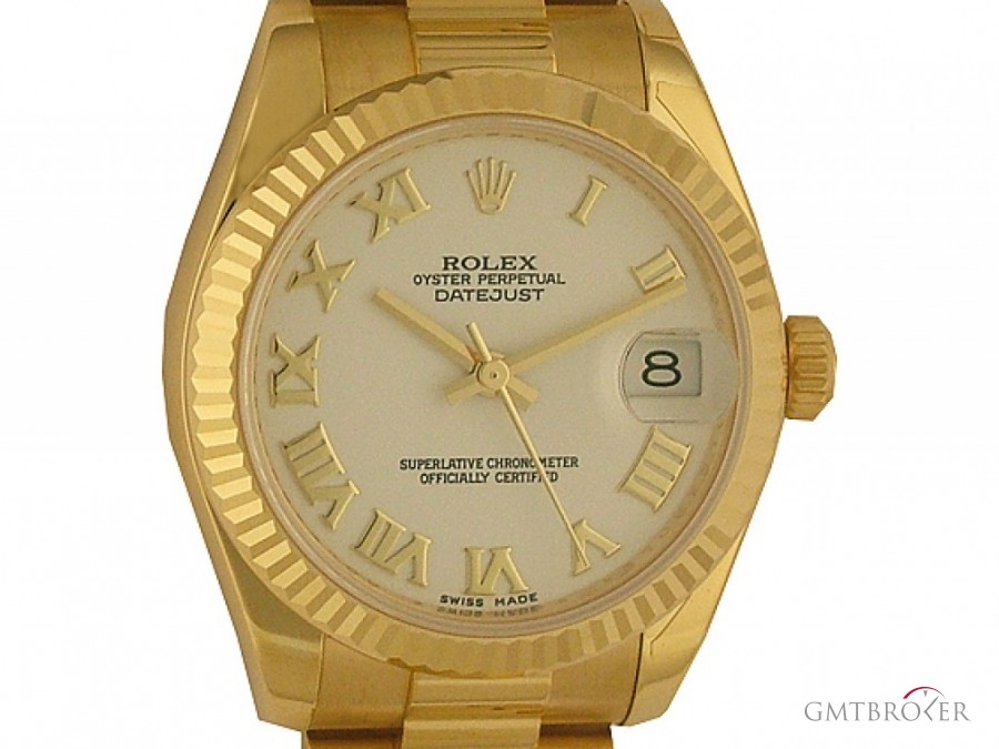 Rolex Datejust Medium 31mm Gelbgold Prsident Armband Ref 17827883168 115321