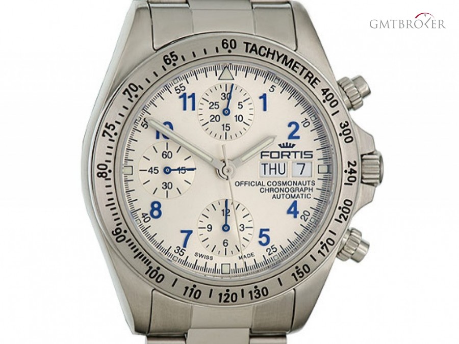 Fortis Official Cosmonauts Chronograph Silver Stahl Autom 630.10.92 128939