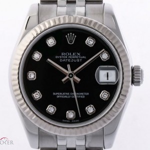 Rolex Datejust Medium StahlWeigold Jubil Armband Diamond 178274 184763