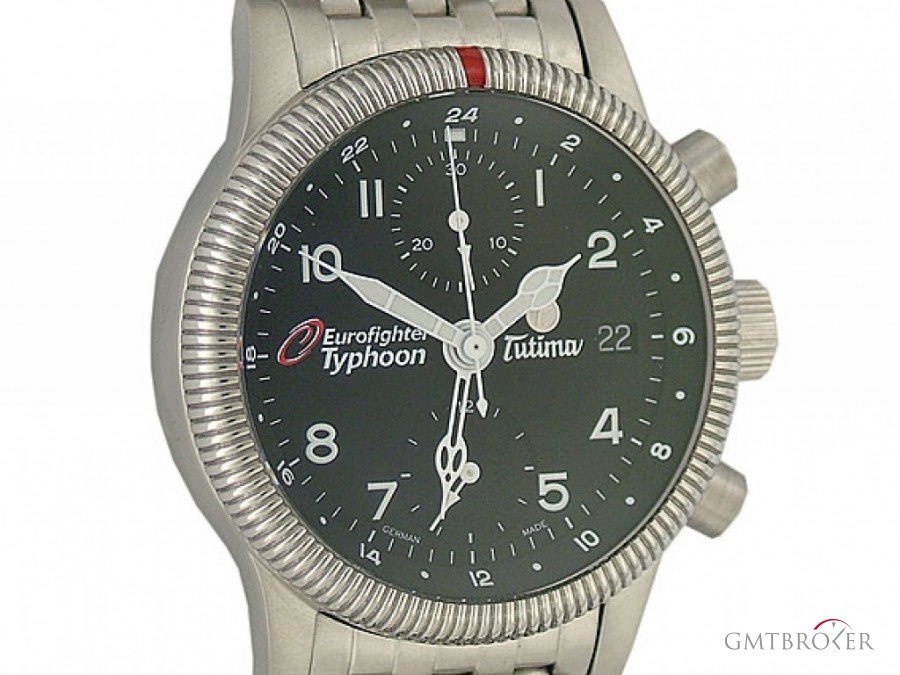 Tutima Classic Eurofighter Typhoon Chronograph Stahl Auto 780-60 110757