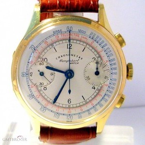 Vintage HENGLEBERT CHRONOMETRE   ANNI 50 ORO GIALLO PELLE nessuna 66299